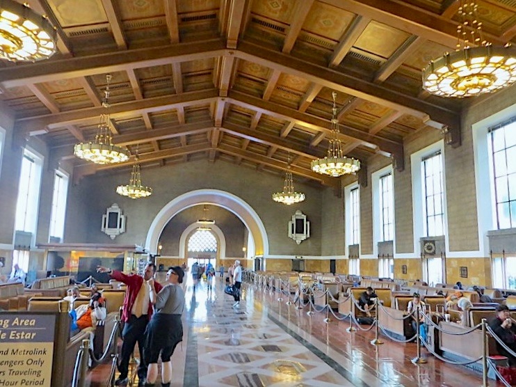 Interior view of Union Station in Los Angeles Interior view of Union Station in Los Angeles