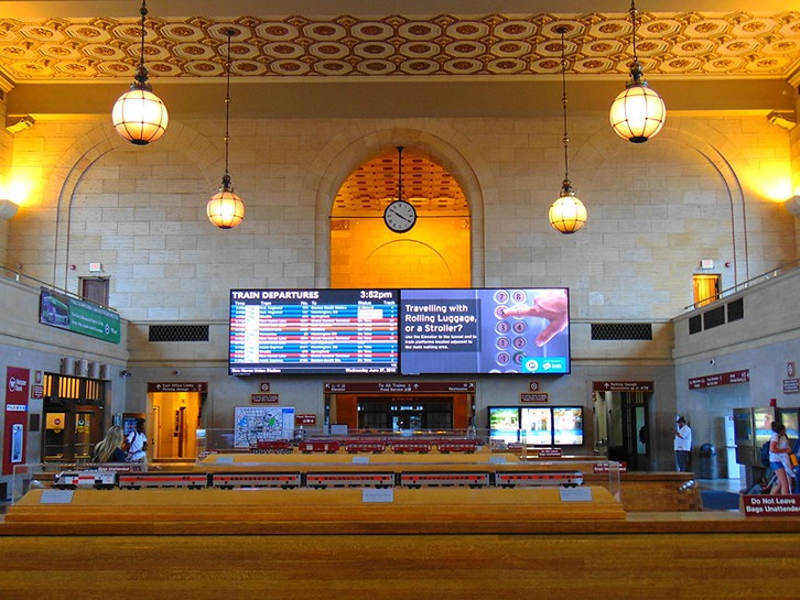 Interior view of Union Station in New Haven Interior view of Union Station in New Haven