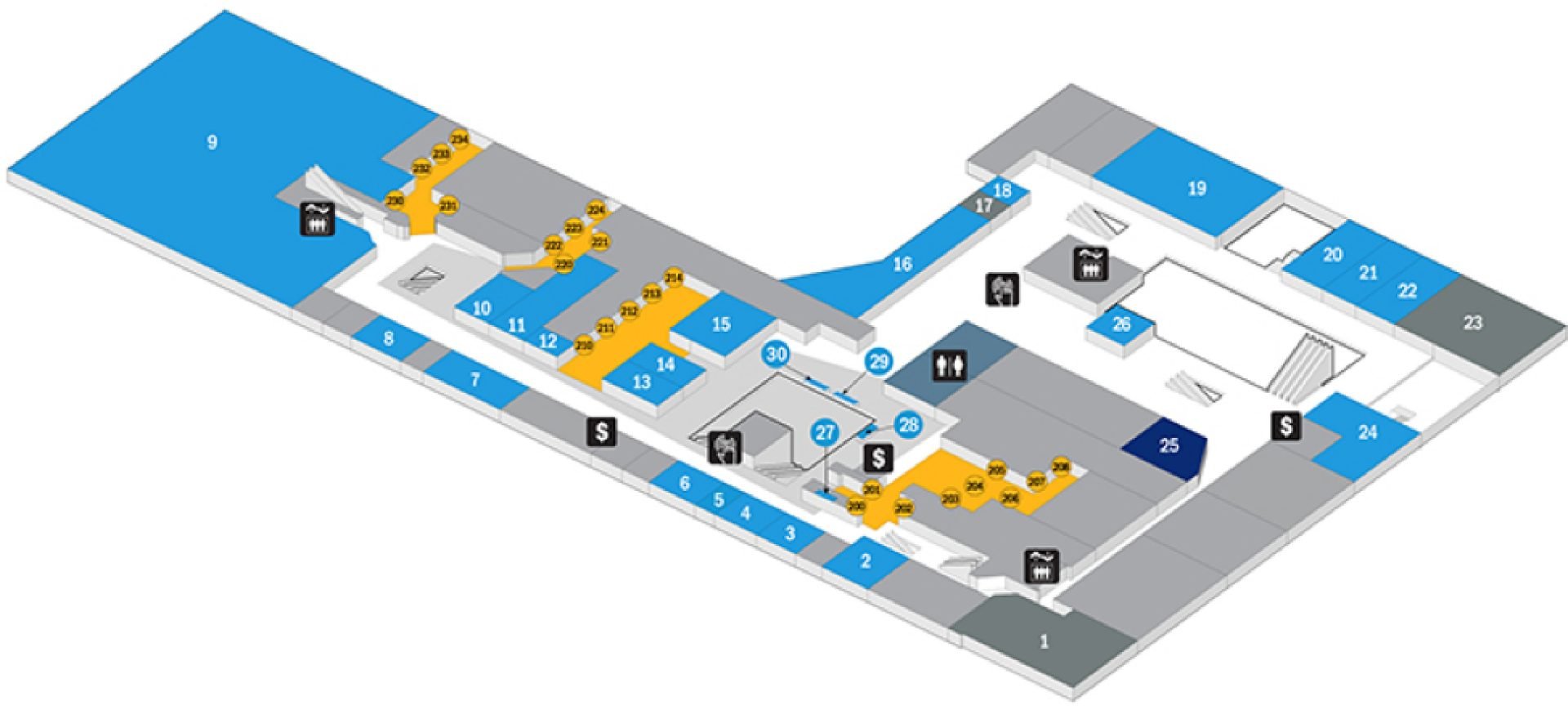 Port Authority Bus Terminal Interior Map - Level 2 Port Authority Bus Terminal Interior Map - Level 2
