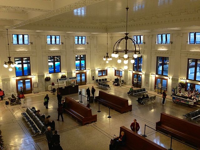 Interior view of King Street Station in Seattle Interior view of King Street Station in Seattle