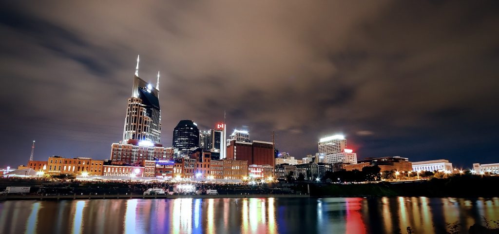 Nashville skyline at night