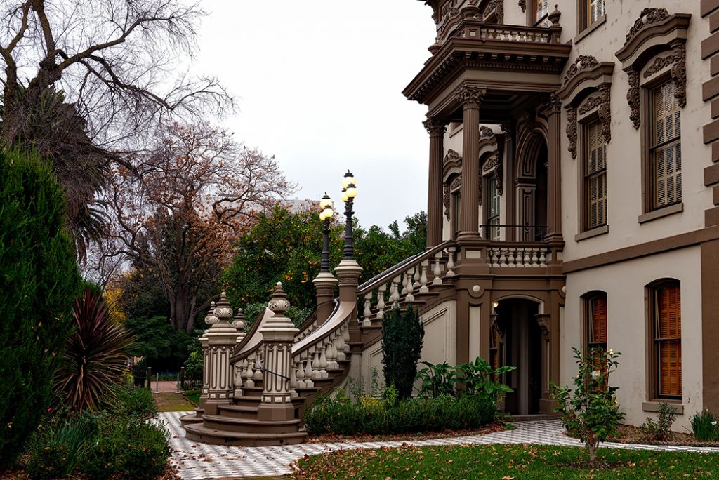 Photo of the Leland Stanford Mansion in Sacramento.