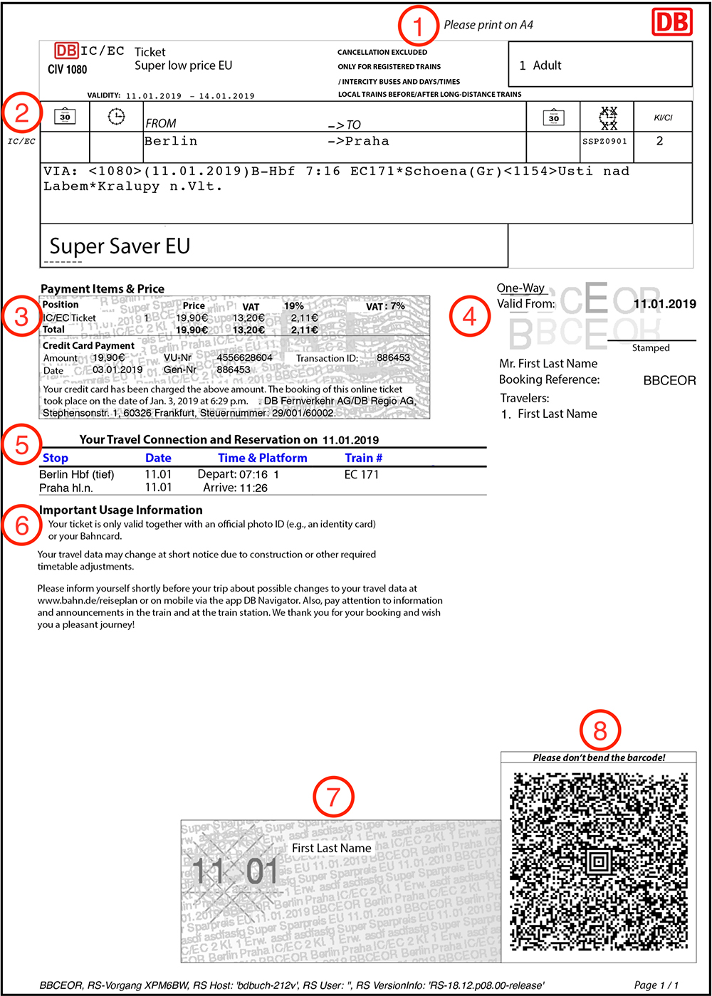 This is an example of a translated Deutsche Bahn ticket.