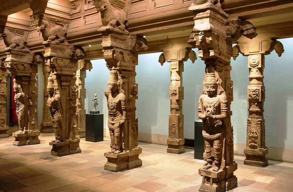 Photo of an ancient exhibit at the Philadelphia Art Museum.