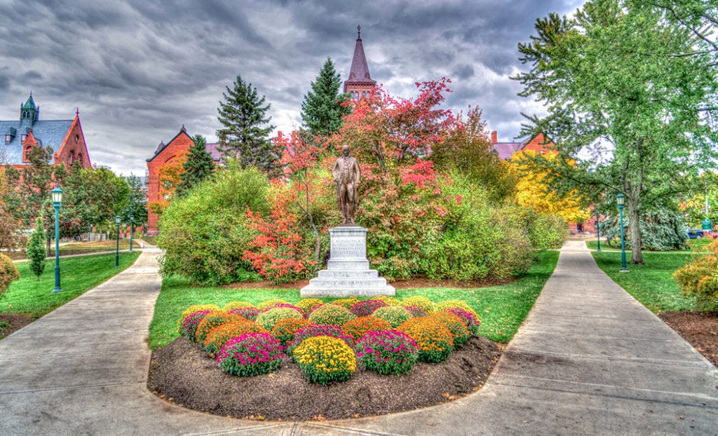 Photo of the University of Vermont in autumn.