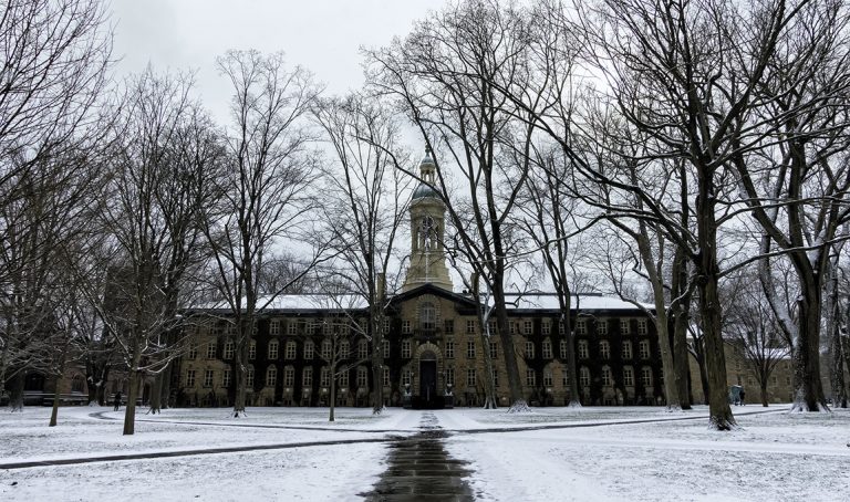 Photo of Nassau Hall at Princeton University.