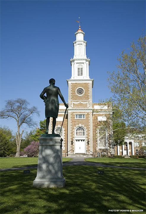Photo of the campus at Hamilton College in Clinton, NY.