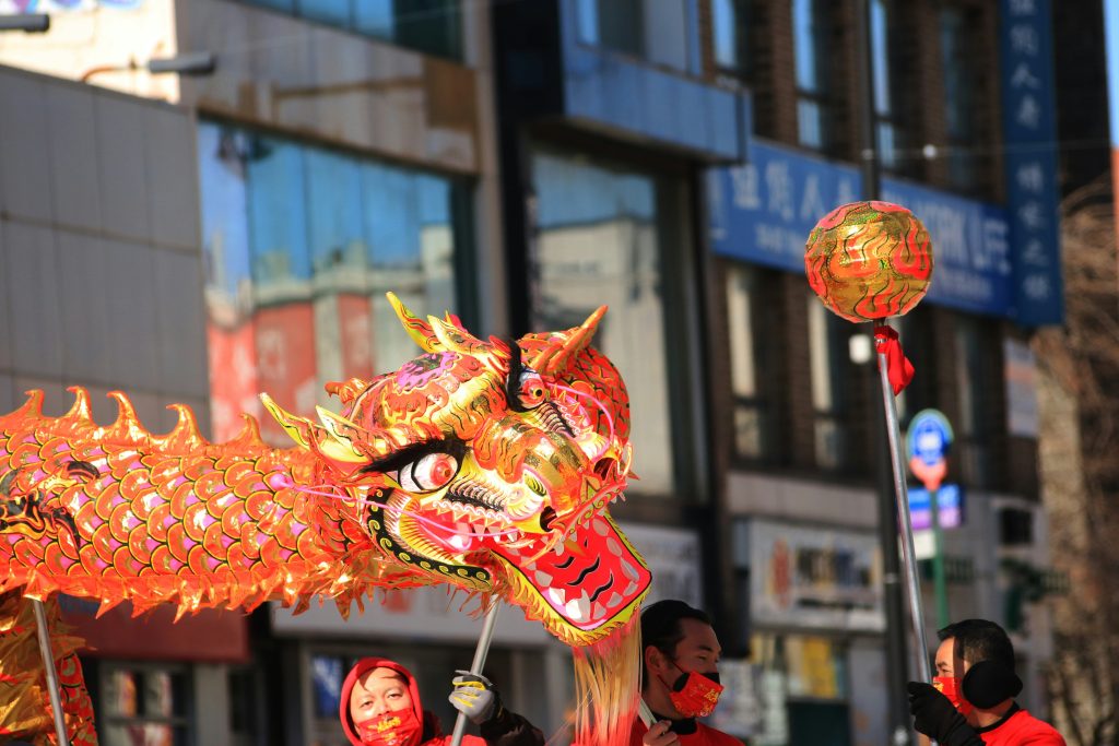 dragon in parade