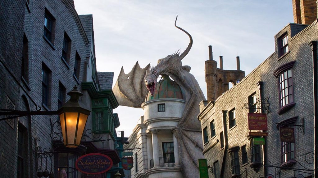 Photo of the Wizarding World of Harry Potter in Universal Orlando.