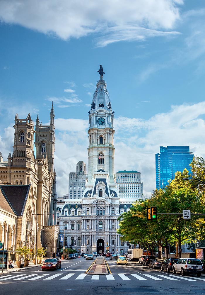 Photo of the Philadelphia city hall.
