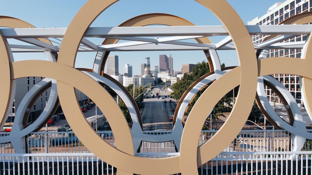 Olympic rings in Atlanta, GA