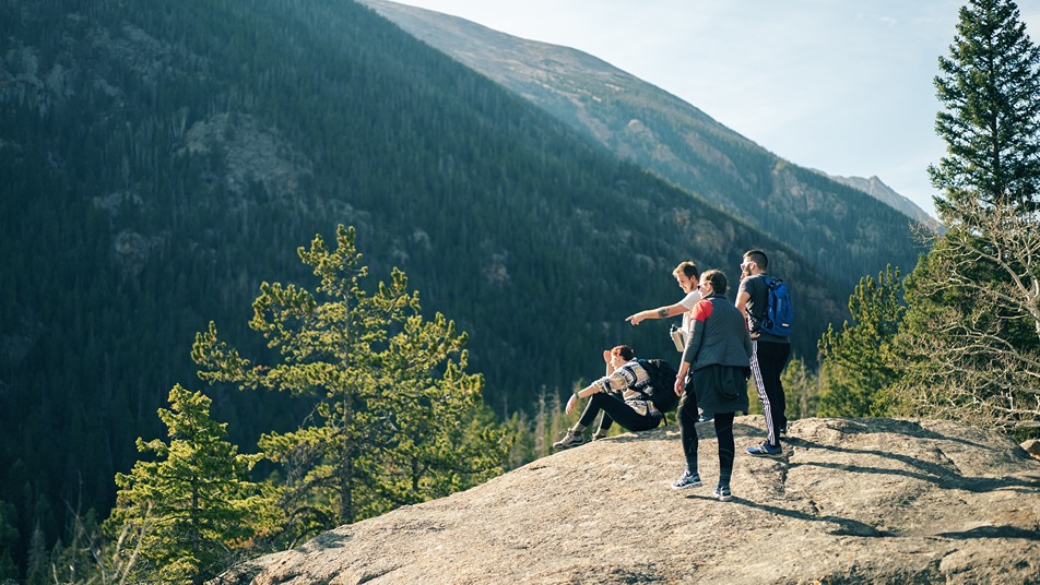 Hikers in Olympic Park