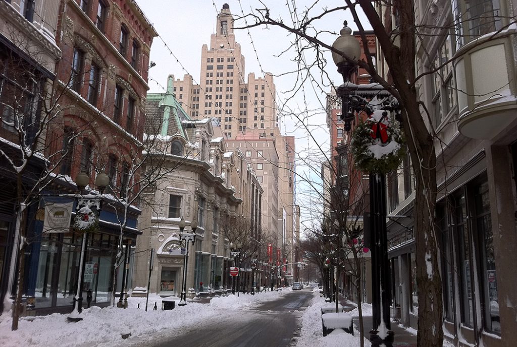 Photo of downtown Providence, RI.