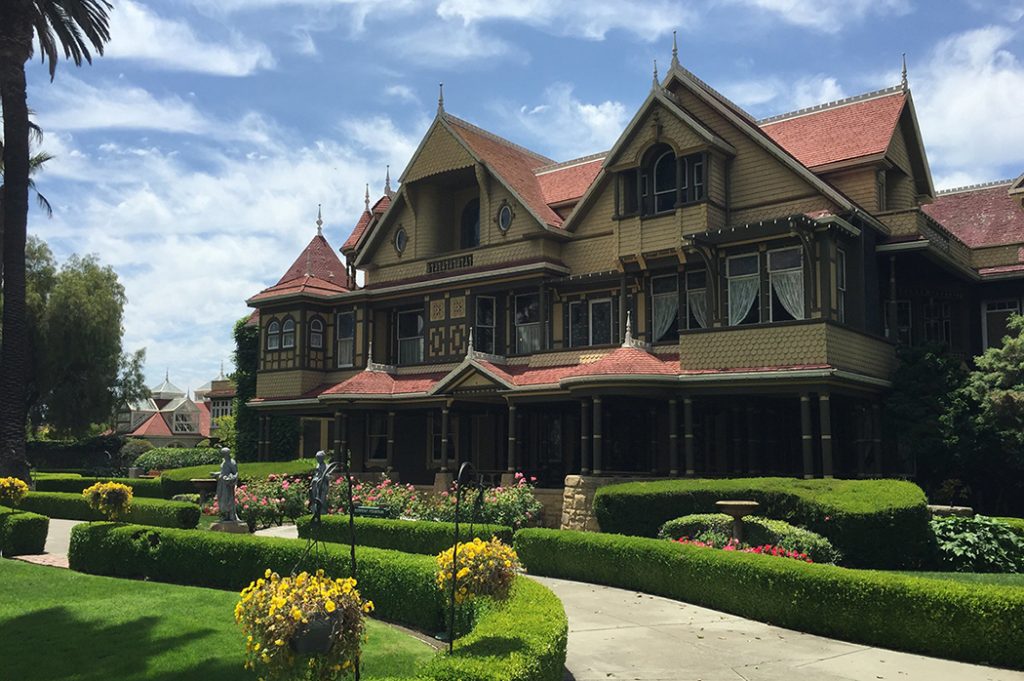 Photo of the Winchester Mystery House in San Jose.