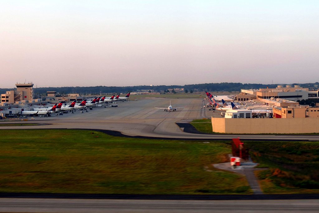 Photo outside of the Atlanta airport.