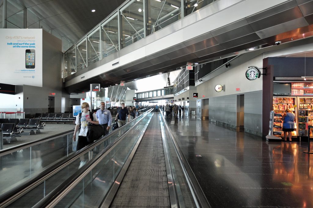 Photo inside of the Miami Airport.