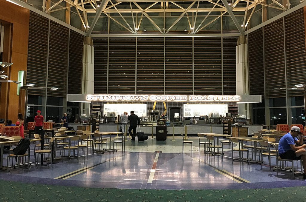Photo inside of Portland International Airport.