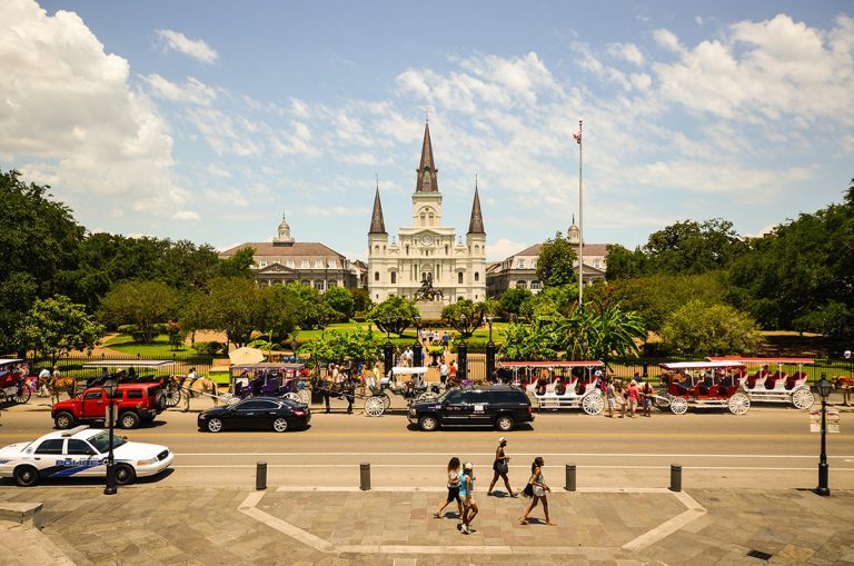 Cheap bus and train travel from New Orleans.