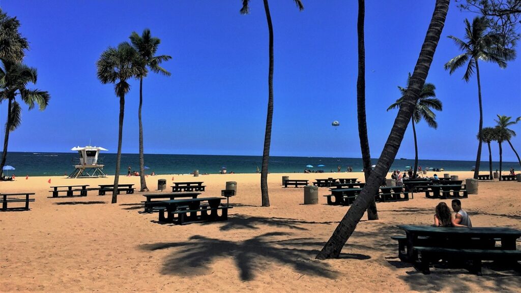 A beach in Fort Lauderdale
