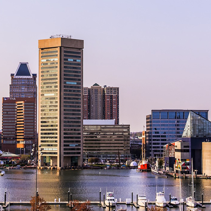 Cheap bus and train travel from Baltimore.