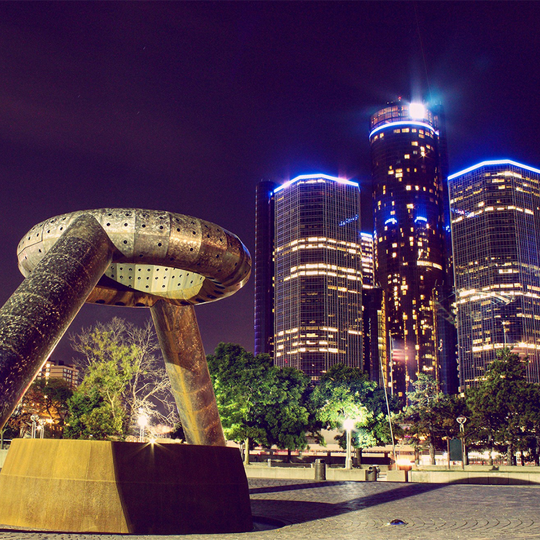 Cheap bus and train travel from Detroit.