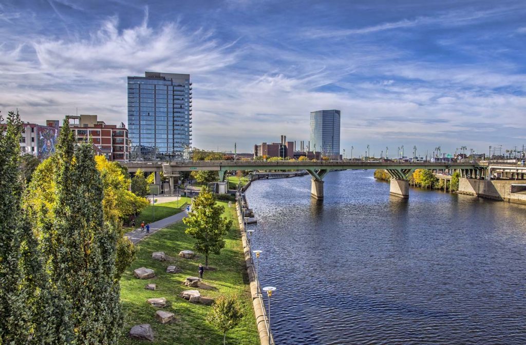 A river runs through downtown Philly.