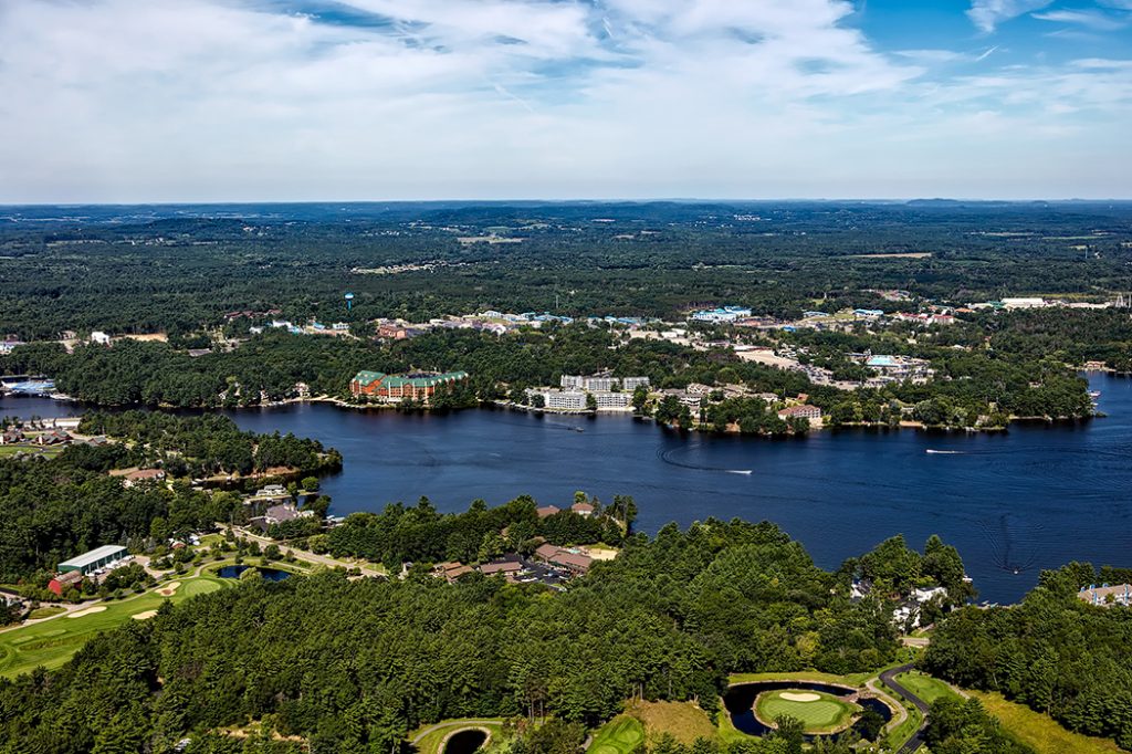 Overhead view of the Wisconsin Dells.