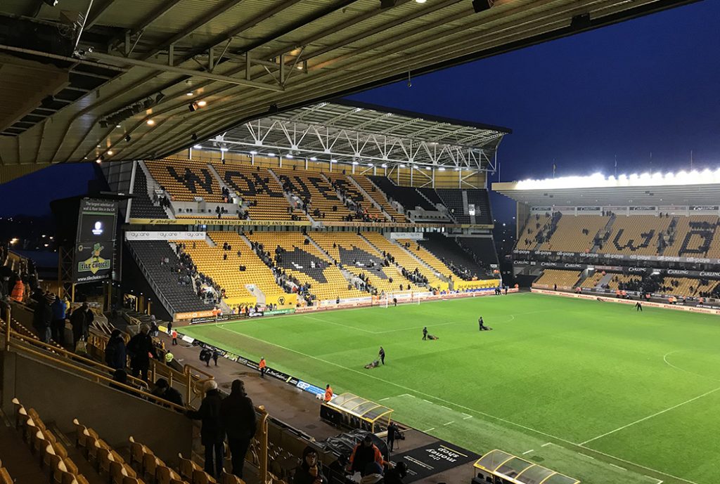 Molineaux Stadium, home of the Wolverhampton Wanderers.
