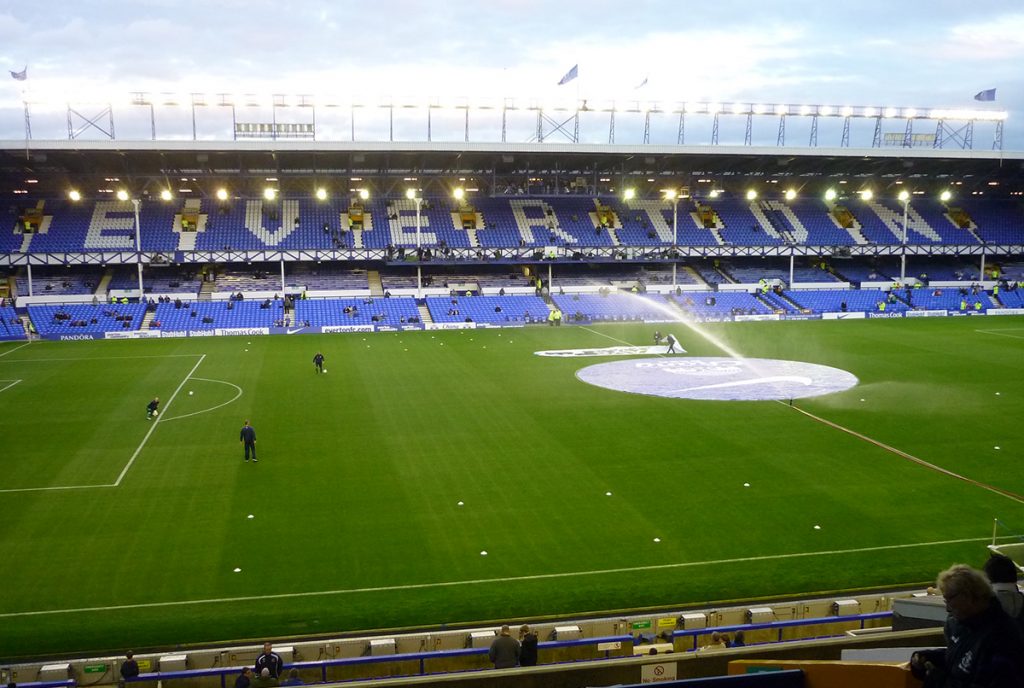 Goodison Park, home of Everton United.