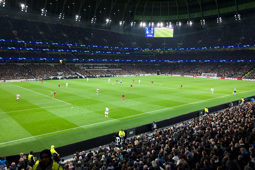 Photo taken during a Tottenham F.C. game.